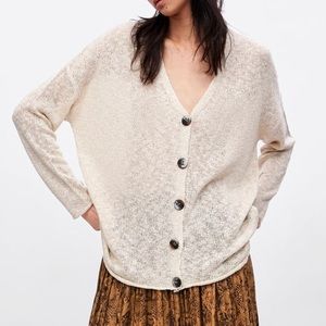 Zara rustic textured cardigan
